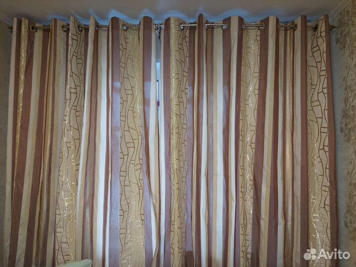 Шторы с люверсами бу