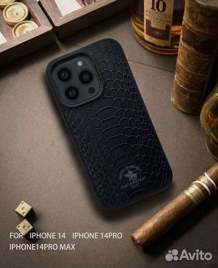 Apple iPhone 14 / 14 Pro / 14 Pro Max чехол кожа