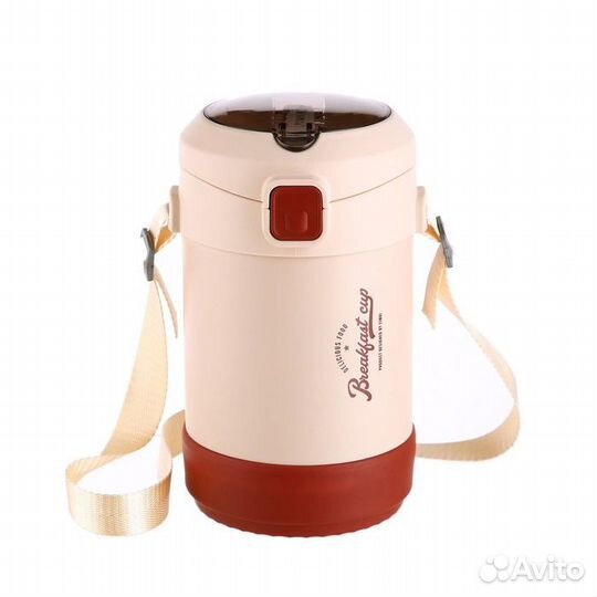 Термос для еды, 1.6 л, 2 контейнера, сохраняет теп