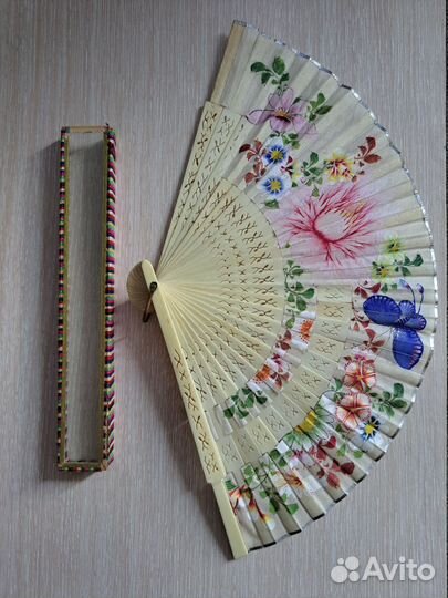 Веер Коллекционый Китай 1950 г