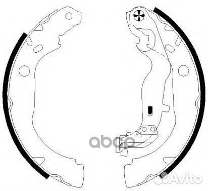 Колодки тормозные барабанные BS43001 SB Nagamochi