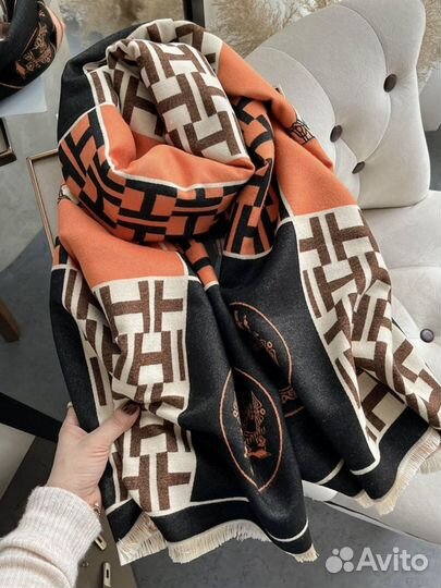 Палантин платок шарф кашемир на шею