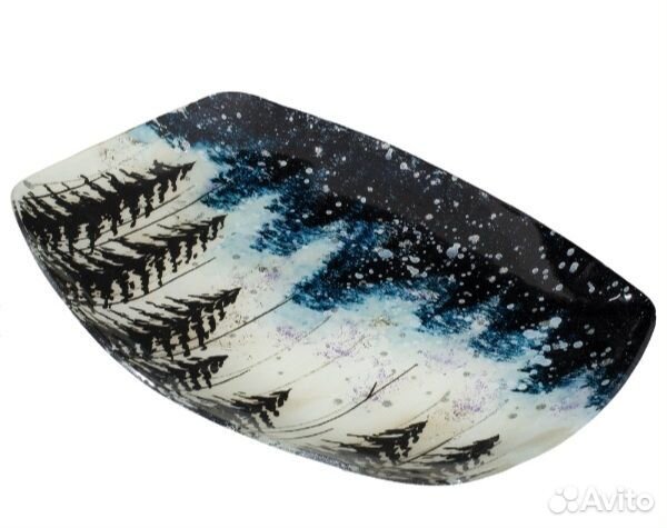 Блюдо декоративное. Новогоднее