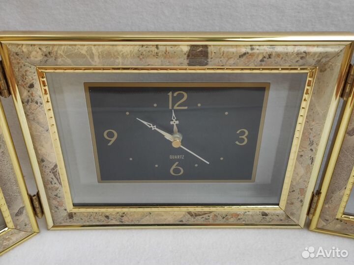 Настольные часы с фоторамками декоративные