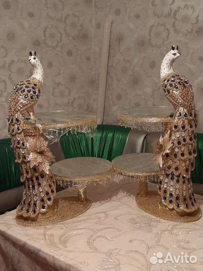 Павлины посуда подставки