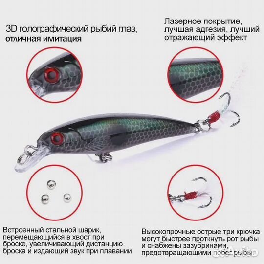 Набор воблеров для рыбалки