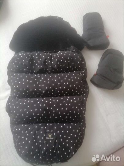 Детский меховой конверт