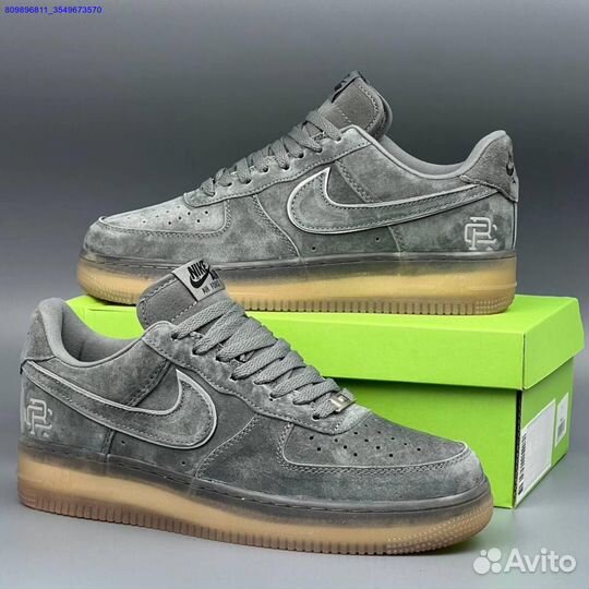 Кроссовки Nike Air Force 1 Серые (Арт.62765)