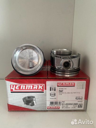 Комплект поршней Yenmak 1.4 Turbo Fiat