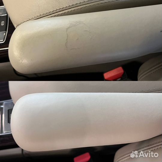 Покраска кожи Реставрация кожи Покраска руля