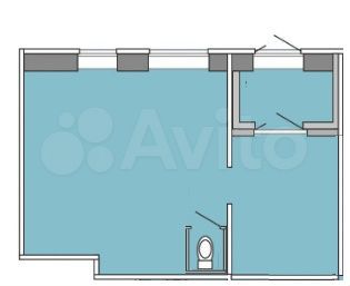 Свободного назначения, 45 м²