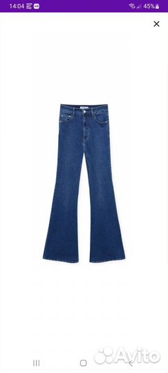 Джинсы клеш pull&bear