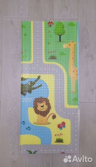Развивающий детский коврик складной для ползания