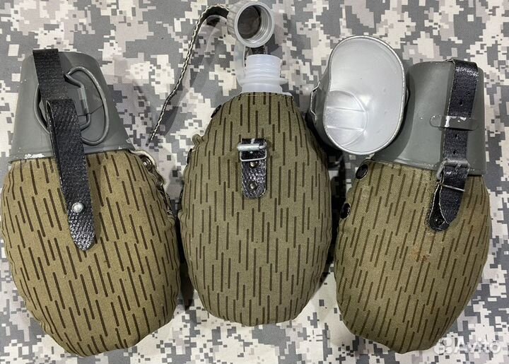 Фляга армии гдр в чехле. Штрихтарн. Оригинал