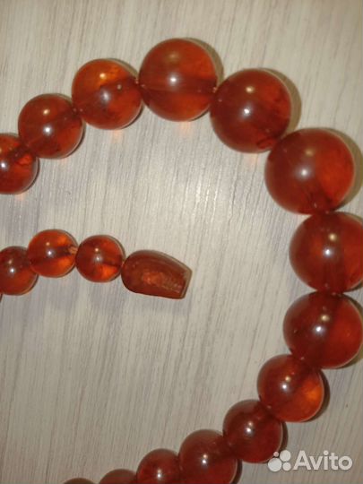 Янтарные бусы СССР 47 см