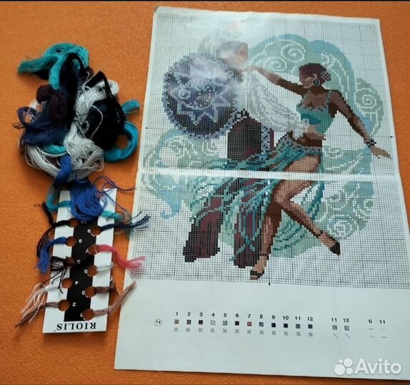 Схема для вышивания крестиком Танцующая пара