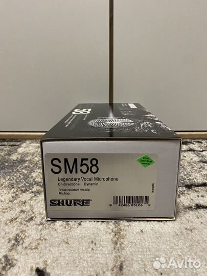 Микрофон студийный Shure sm58 новый