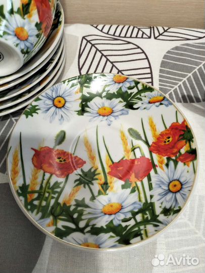 Чайные пары 5 штук новые