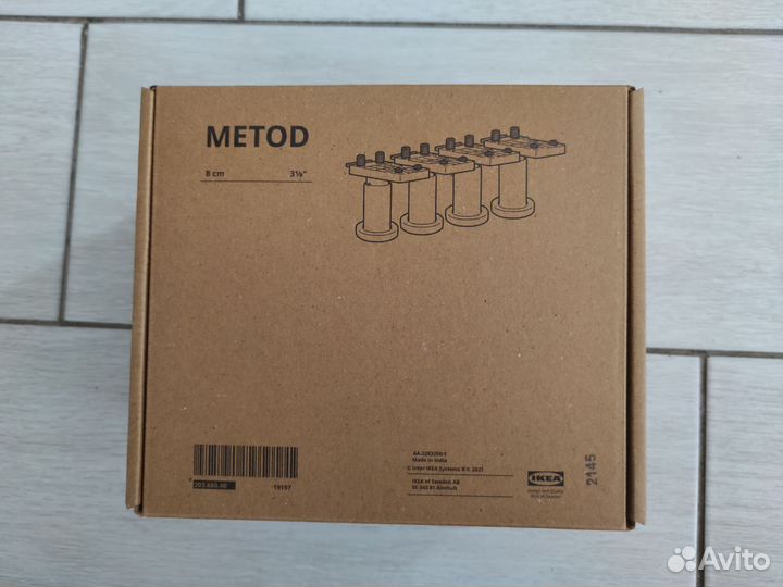 Ножки для мебели IKEA metod 4 шт