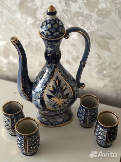 Кувшин со стаканами для вина Кисловодский фарфор