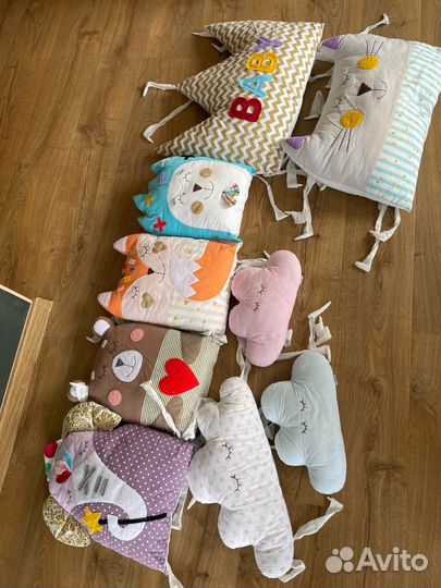 Бортики в детскую кроватку