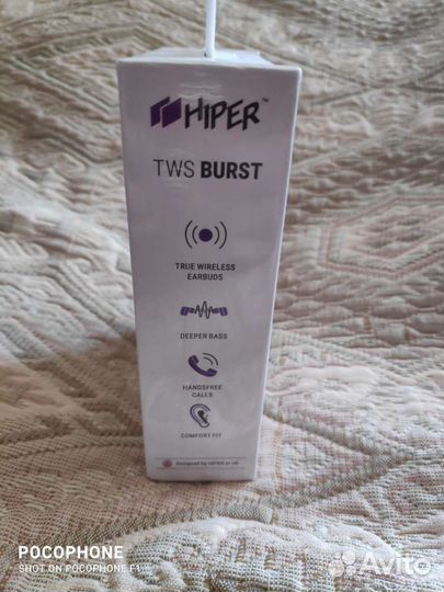 Беспроводные наушники TWS, black