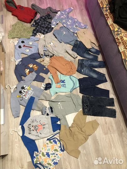 Вещи пакетом на мальчика 68 74 80