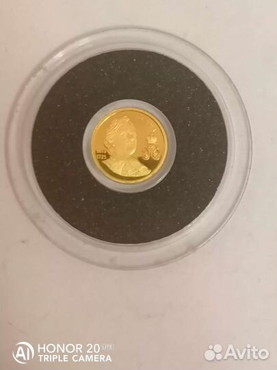 Миниатюрные золотые монеты - медаль