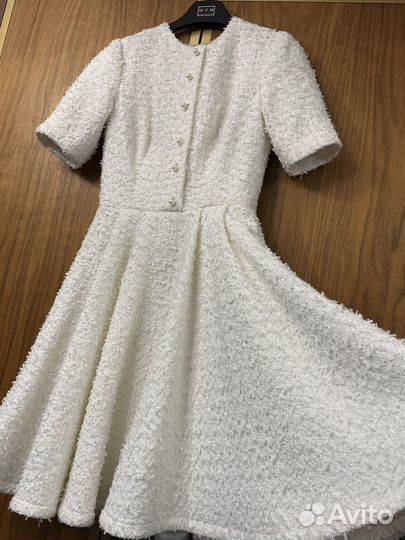 Платье твидовое