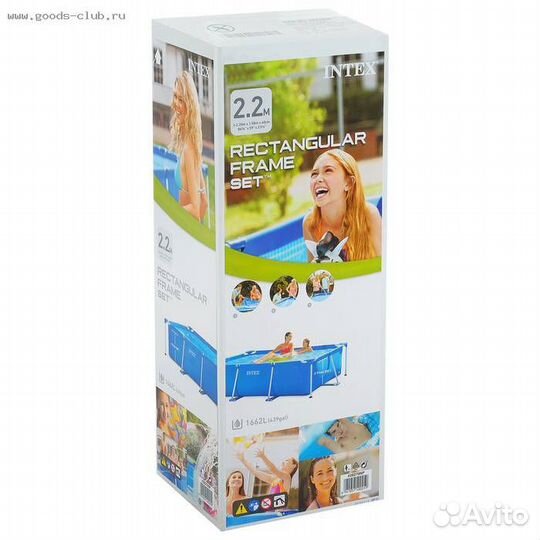 Каркасный бассейн 28270 intex 220х150х60 см