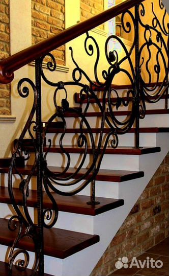 Металлические лесницы и перила дизайн 5937