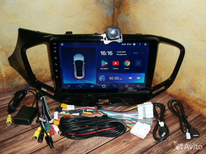 Магнитола на Лада Веста Android с задней камерой