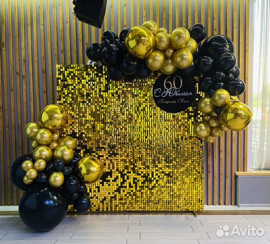 Фотозоны, живые пайетки, круглая/квадратная стойка