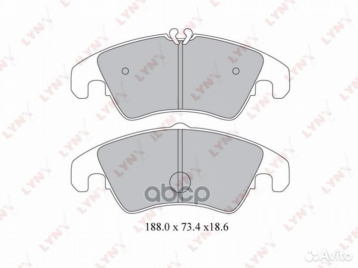 Колодки тормозные BD1219 lynxauto
