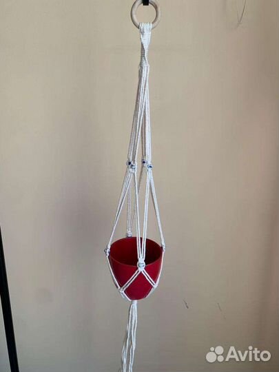 Кашпо подвесное макраме