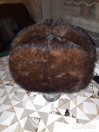 Норковая шапка мужская