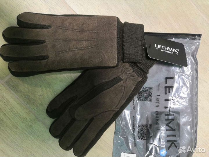 Новые перчатки натуральная замша