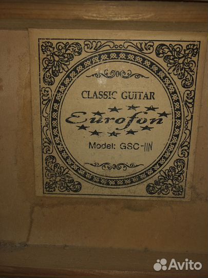 Гитара Eurofon GSC-11N шестиструнная