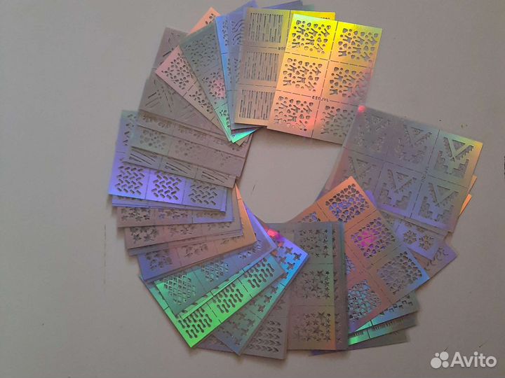 Трафареты для ногтей(набор 60шт)