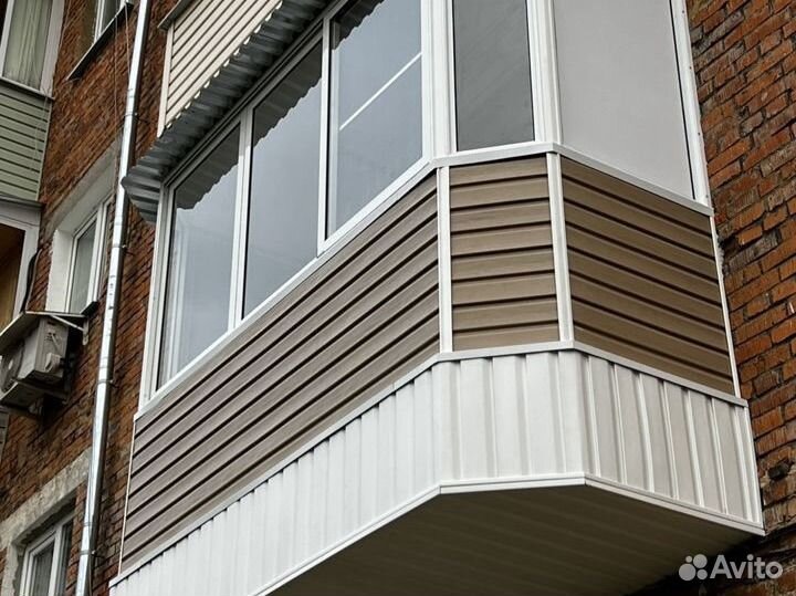 Остекление обшивка балконов, ремонт плит