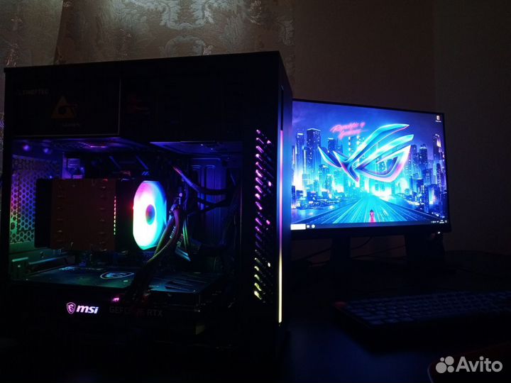 Игровой пк RTX3060MSI/12ядер/озу16gb/M2.250gb750wt