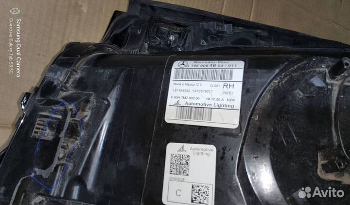 Блок фара правая Mercedes X166 GL/GLS