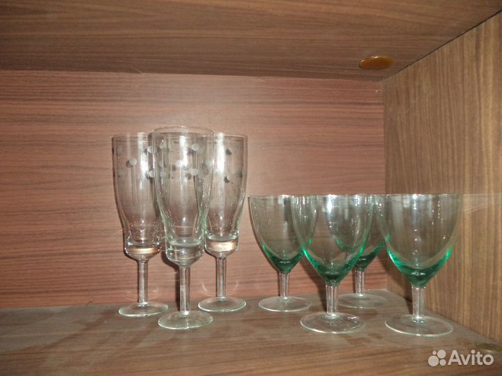 Стаканы, стопки в т.ч. хрустальные
