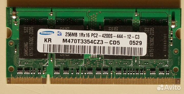 Память для Ноутбука DDR2 Kingmax & samsung 512&256