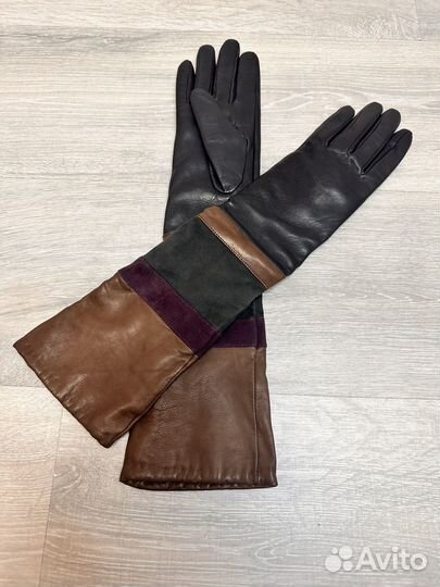 Перчатки женские кожаные размер 7