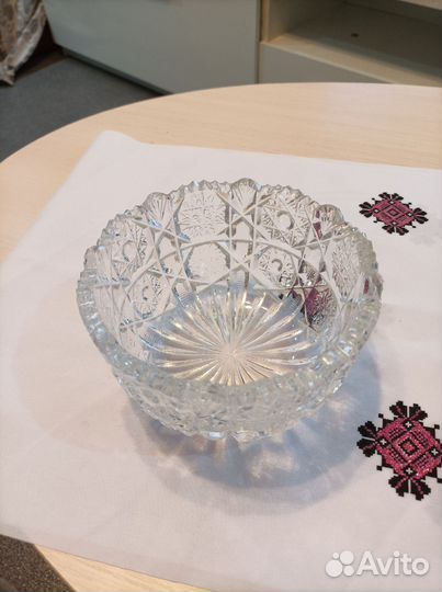 Хрустальный салатник СССР