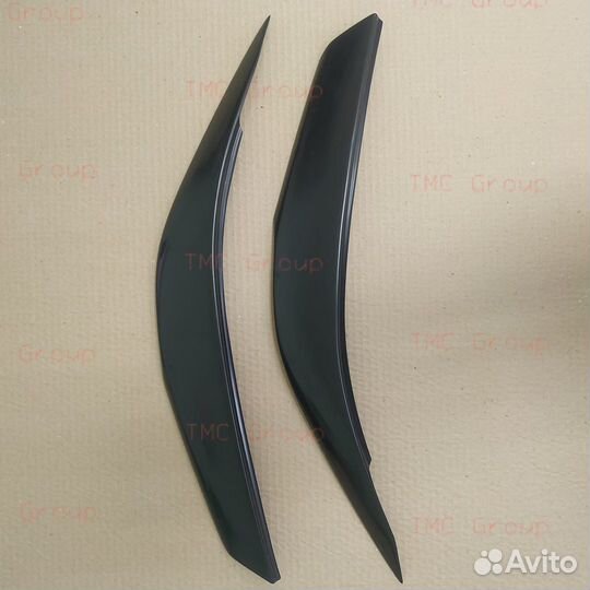 Реснички на фары Hyundai Solaris I (14-17) рестайл