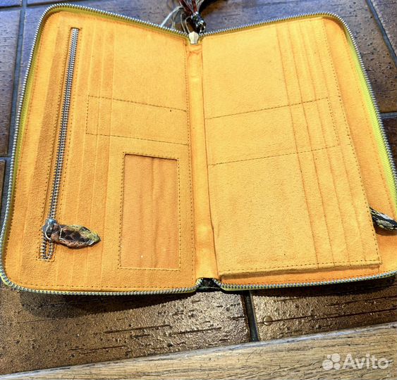 Сумка-кошелек из натуральной кожи питона