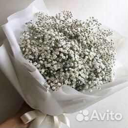 Гипсофила букет цветы доставка роз