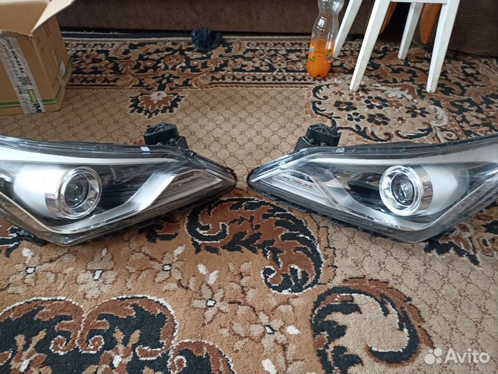 Фары на hyundai solaris с линзами